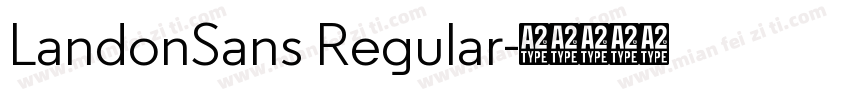 LandonSans Regular字体转换